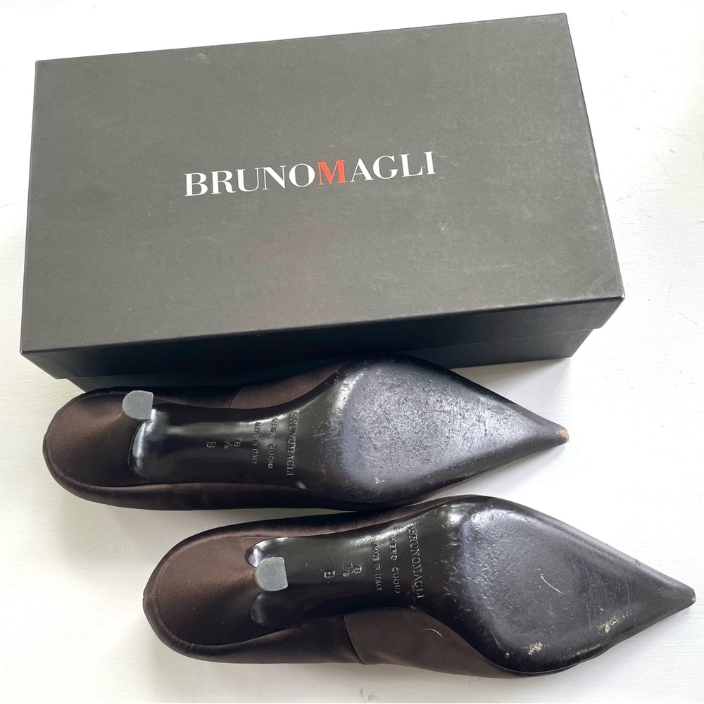 Vintage BRUNO MAGLI Dark Brown Size 8 1/2 - Picture 2 of 3